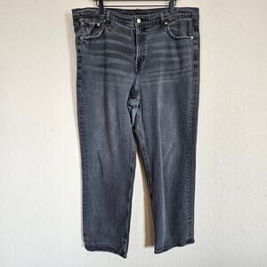 American Eagle High Rise‎ Relaxed Straight Jeans Plus Size 18 Casual Neutral